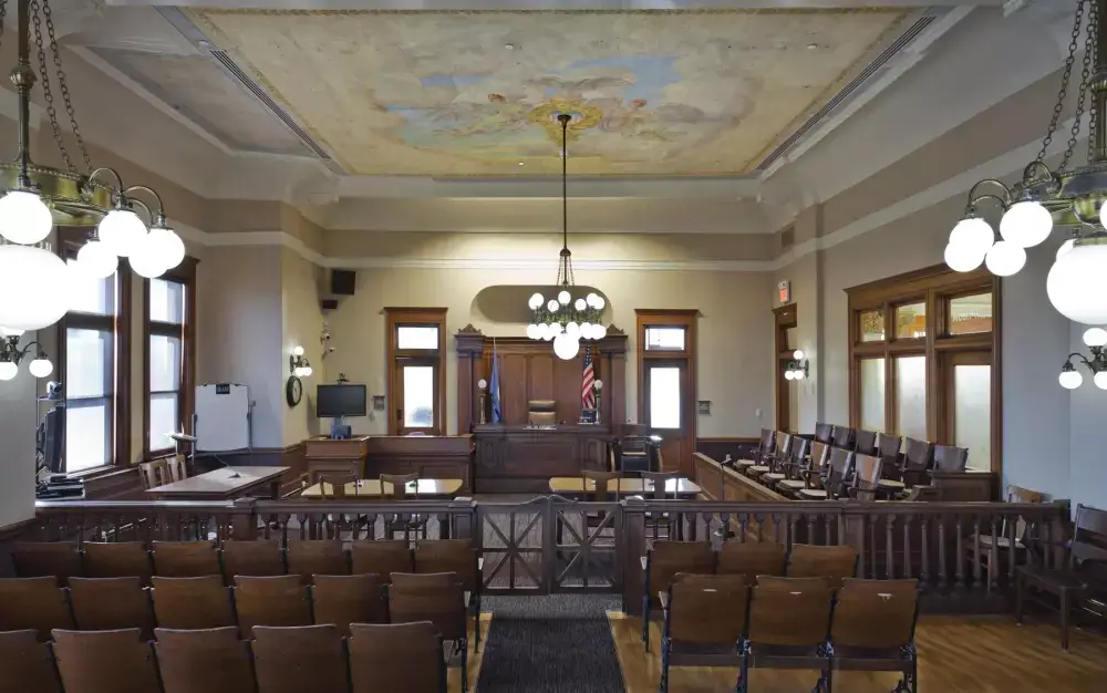 Grant County Courthouse courtroom