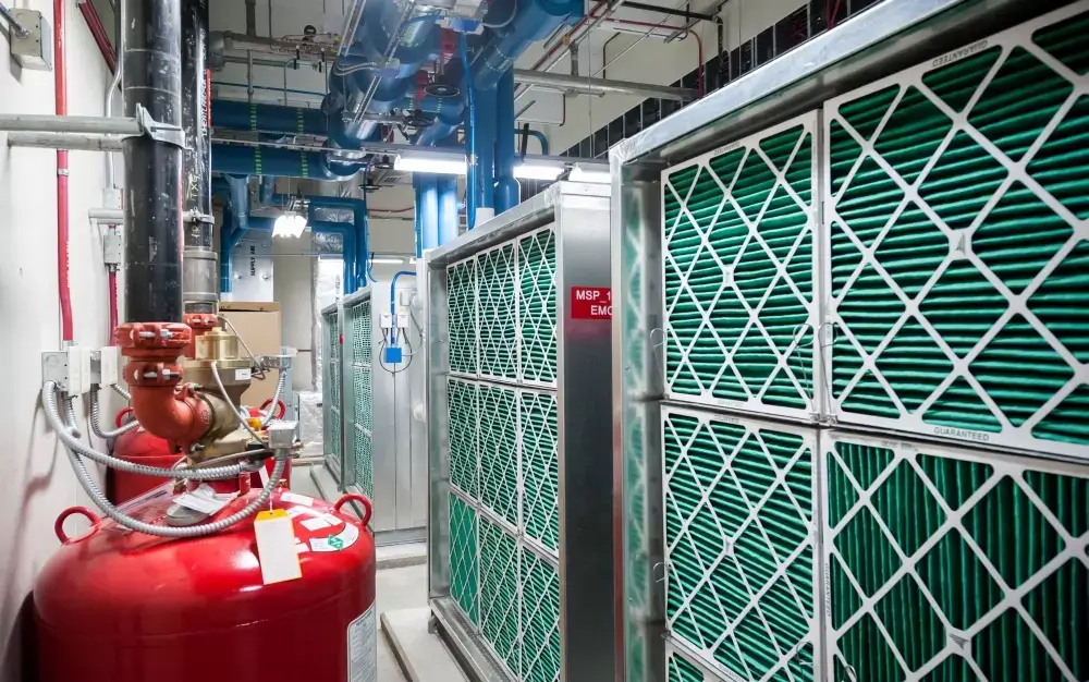 Confidential Data Center | A fire protection system