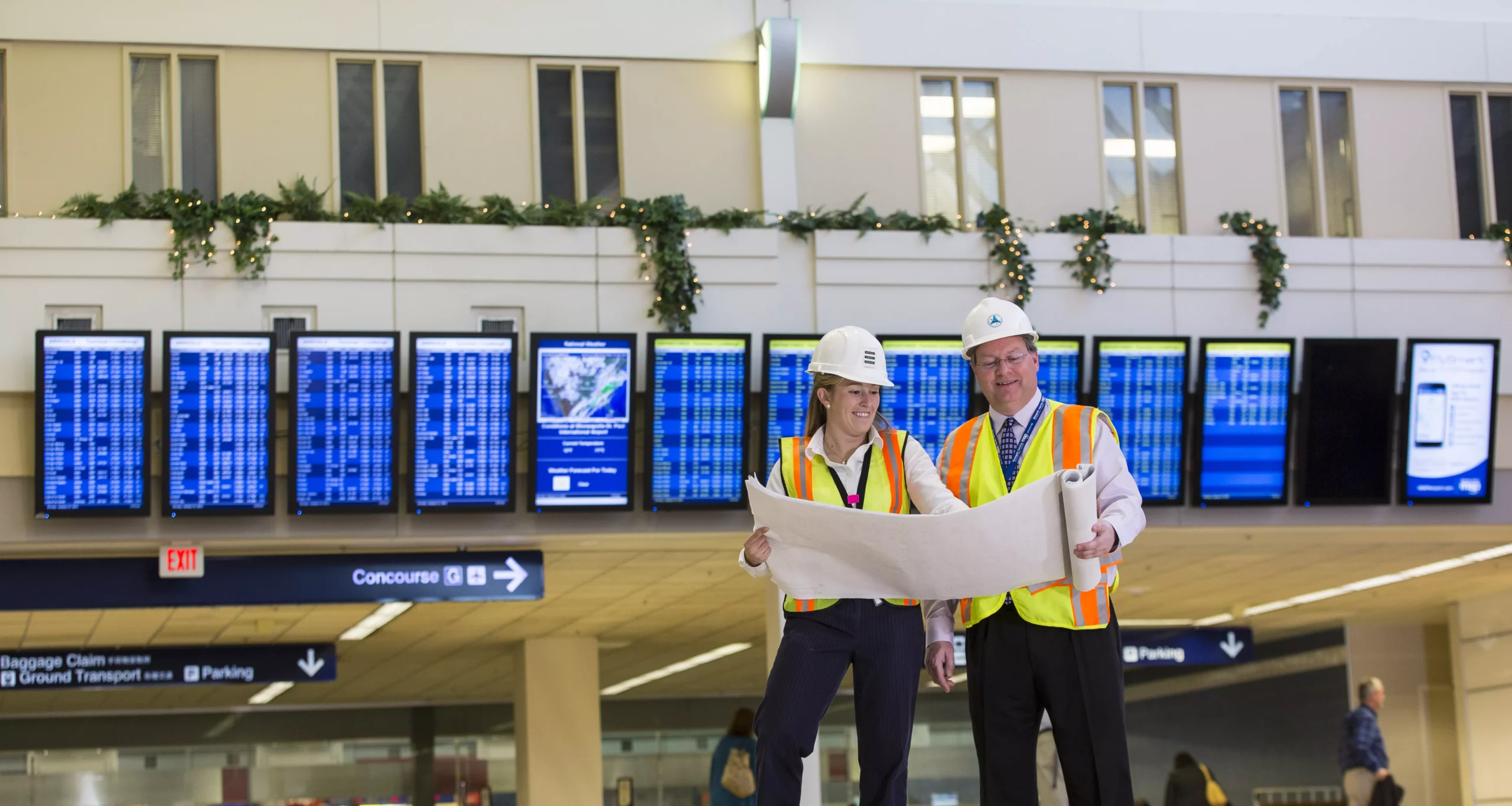 Two constructors on the airport