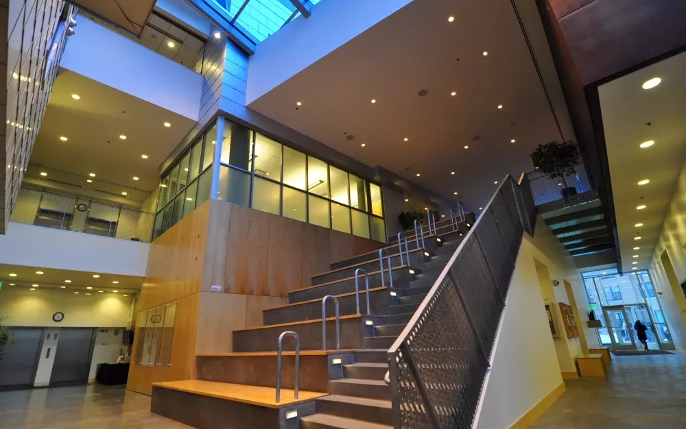 Center for Music stairwell lighting distribution systems