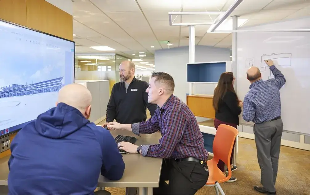 Team meeting in the office