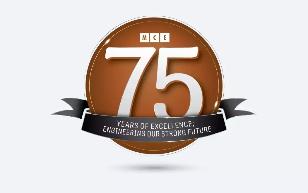 MCE 75th anniversary logo